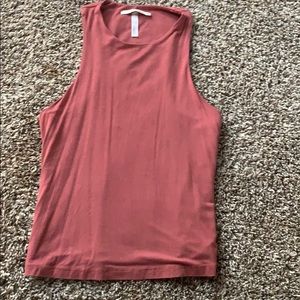 Reddish orange tank top